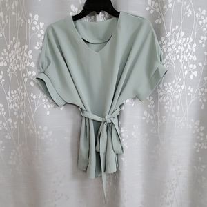 NWOT!  Oversized belted shirt